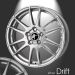 Musketier Peugeot 407 coupé alloy wheel Drift 7,5x18 silver