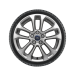Ford Kuga (12/2019 - ..) alloy wheel with winter tire 17", 5 x 2-spoke design, silver