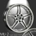 Musketier Peugeot 407 coupé alloy wheel MU-2 9Jx20 hyper black with stainless steel