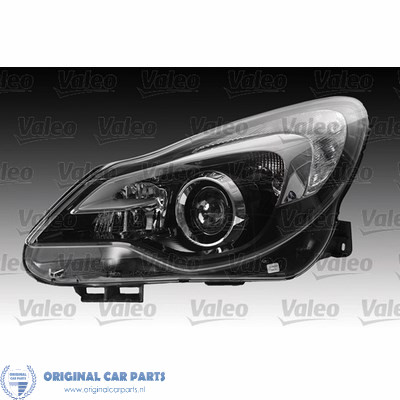 Opel Corsa D headlights with daytime running lights and cornering
