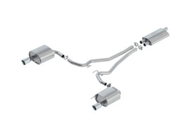 2216655 Ford Mustang SPORTS EXHAUST SYSTEM STAINLESS STEEL, WITH CHROMED TWIN TAIL PIPES