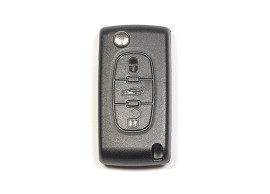 citroen-folding-key-housing-with-3-buttons-without-battery-on-the-printed-circuit-board-107A