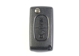 citroen-folding-key-housing-with-2-buttons-with-battery-on-the-printed-circuit-board-106B