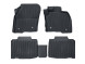 2183948 Ford Edge front & rear rubber floor mats, TRAY STYLE WITH RAISED EDGES, black WITH Edge LOGO, 2017 ONWARD