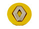 403159480R Renault hub cap yellow 58mm