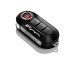 50927027 Fiat 500 key covers in licht gray and pastel black with 500 logo