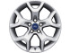 2238256 Ford Kuga 2008 - 10/2012 alloy wheel 17" 5-spoke Y design, silver machined 1754584