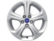 2255016Ford alloy wheel 17" 5-spoke design, Mystique Silver 1553726