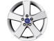 1475191 Ford alloy wheel 17" 5-spoke design, silver machined front 1476108