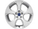 2260825 Ford alloy wheel 18" 5-spoke design, Sparkle Silver 1504240