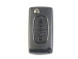 PEU103A Peugeot folding key housing with 2 buttons WITHOUT battery on board