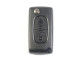 CIT106B Citroën folding key housing with 2 buttons WITH battery on board