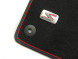 Peugeot 208 floor mats velours LIGNE S (black/red) LHD 1608397080