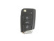 VW127A-HU66 Volkswagen folding key with 3 buttons