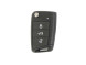 VW127C-HU66 Volkswagen folding key with 3 buttons