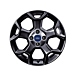 Ford Ka (09/2008 - 05/2016) alloy wheel 16" 5-spoke Y-design Panther Black