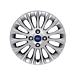 Ford Fiesta (09/2008 - 06/2017) alloy wheel 16" 15-spoke design, silver