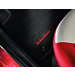 Ford Ka 09/2008 - 09/2012 floor mats, premium velours front, black with rood double stitching