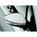 Peugeot 208 mirror caps black-white checked