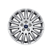 Ford alloy wheel 17" 5-spoke design, sparkle silver