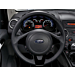 Ford Ka (03/2011 - 05/2014) leather steering wheel black leather with edge in Piano Black