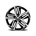 Peugeot alloy wheels Saphir Noir 18" kit (GT-look)