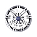 Ford alloy wheel 17" 9 x 2-spoke design, silver machined
