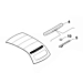 Fiat 500c roof spoiler beige