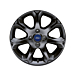 Ford alloy wheel 16" 7-spoke design, Panther Black