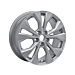 Ford Puma (10/2019 - ..) except ST and ST X alloy wheel 17" 5 x 2-spoke design, Sparkle Silver