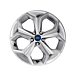 Ford Galaxy / S-MAX (04/2006 - 04/2015) alloy wheel 18" 5-spoke Y-design, silver