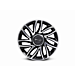 Fiat 500L alloy rim kit 17" dual spoke black diamond-finish