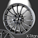 Musketier Peugeot 308 (2013 - ..) alloy wheel X-titanium 7,5x17 titanium look