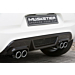 Musketier Peugeot 108 rear bumper for duplex-exhaust black