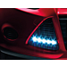 Ford Focus 2011 - 08/2014 Nolden daytime running lights with matt black bezel