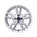 Ford B-MAX 2012 - 2018 alloy wheel 16" 5 x 2-spoke design, sparkle silver