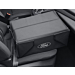 Ford collapsible organizer box black fabric, with white Ford oval on both sides