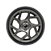 Ford Fiesta (07/2017 - 2023) alloy wheel with winter tire 17", Y-design, anthracite