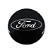 Ford hub cap glossy black 55mm