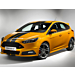 Ford Focus (09/2014 - 03/2018) ST racing stripes Over-the-top, glossy black