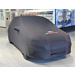 Ford Fiesta (07/2017 - 2023) premium black protective cover with red piping, white Ford oval and Ford Performance logo
