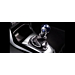Citroën gear shift knob 5-speed transmission Artic white & Satin chrome
