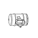 Opel Corsa D / Meriva B air flow meter reducer