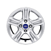 Ford alloy wheel 15" 5 x 2-spoke design, silver