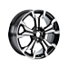 Ford Fiesta (07/2017 - 2023) alloy wheel 18" 5 x 2-spoke design, black machined