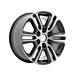 Ford Ranger (02/2019 - ..) alloy wheel 18" 6 x 2-spoke design, Medium Bolder Grey polished (except Raptor)