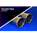 Musketier Citroën C-Crosser / Peugeot 4007 sport exhaust left/right, 2xØ90 mm duplex, incl. rear spoiler