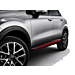 Fiat 500X door trims red