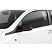 Peugeot 108 mirror covers Ligne S (black with red stripe)