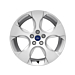 Ford Galaxy / S-MAX (04/2006 - 04/2015) alloy wheel 18" 5-spoke design, Sparkle silver